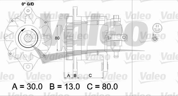 Valeo 437120 - Генератор www.autospares.lv