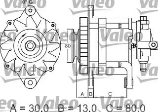 Valeo 437120 - Генератор www.autospares.lv