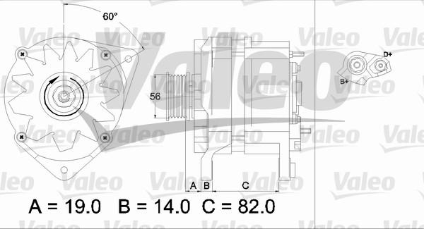 Valeo 437123 - Ģenerators www.autospares.lv