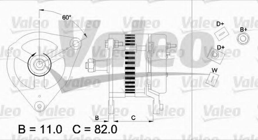 Valeo 437127 - Ģenerators www.autospares.lv