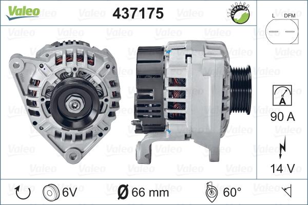 Valeo 437175 - Ģenerators www.autospares.lv
