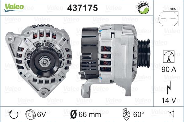 Valeo 437175 - Alternator www.autospares.lv