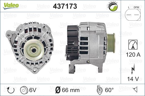 Valeo 437173 - Alternator www.autospares.lv