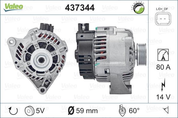 Valeo 437344 - Ģenerators autospares.lv