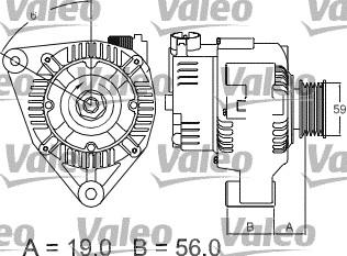 Valeo 437345 - Ģenerators www.autospares.lv