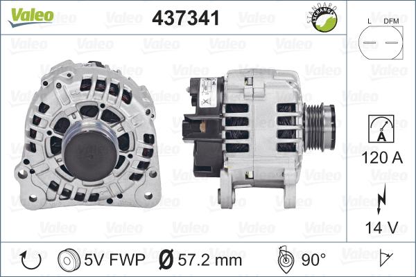 Valeo 437341 - Alternator www.autospares.lv