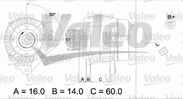 Valeo 437341 - Генератор www.autospares.lv