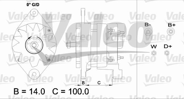 Valeo 437352 - Генератор www.autospares.lv