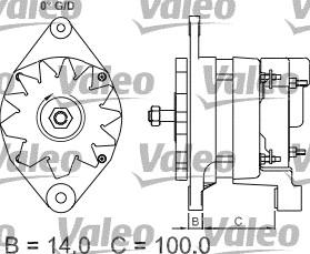 Valeo 437352 - Ģenerators autospares.lv