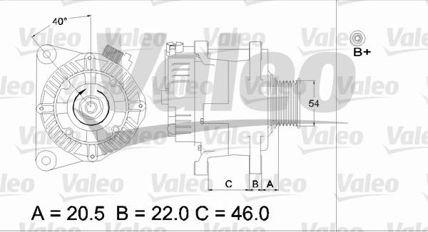 Valeo 437357 - Ģenerators www.autospares.lv