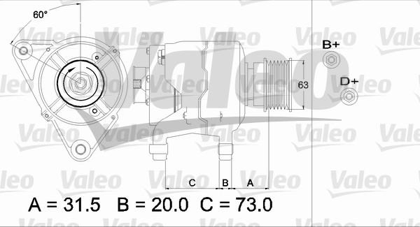 Valeo 437310 - Ģenerators autospares.lv