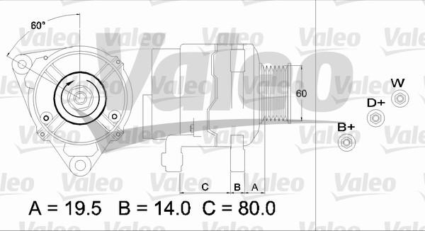 Valeo 437385 - Генератор www.autospares.lv