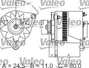 Valeo 437380 - Alternator www.autospares.lv