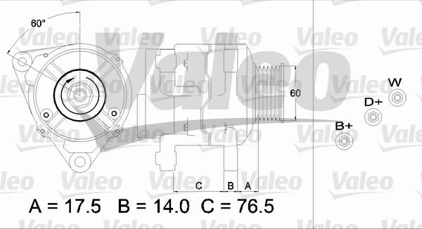 Valeo 437387 - Ģenerators www.autospares.lv