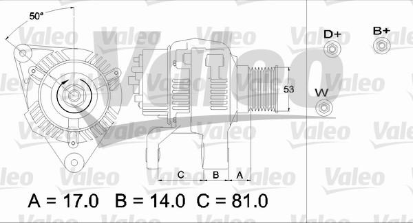 Valeo 437326 - Генератор www.autospares.lv