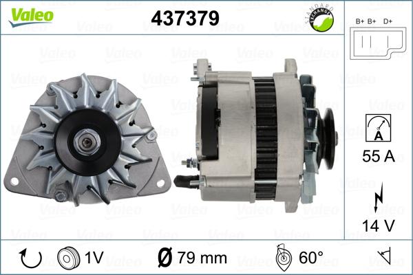 Valeo 437379 - Alternator www.autospares.lv