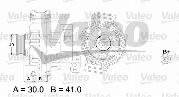 Valeo 437374 - Alternator www.autospares.lv