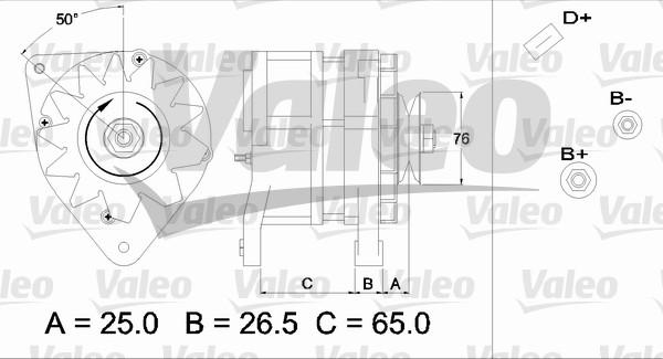 Valeo 437371 - Генератор www.autospares.lv