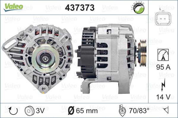 Valeo 437373 - Ģenerators autospares.lv