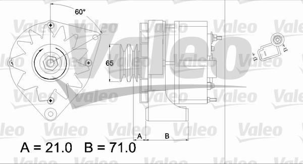 Valeo 437372 - Генератор www.autospares.lv