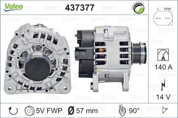 Valeo 437377 - Alternator www.autospares.lv