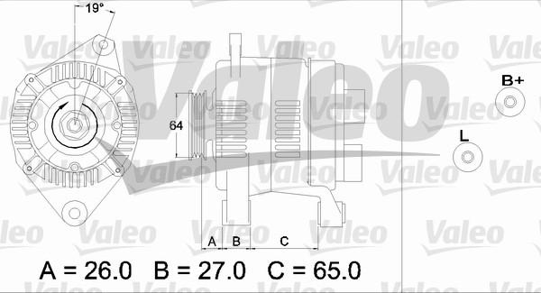 Valeo 437206 - Ģenerators www.autospares.lv