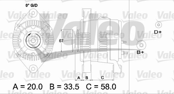 Valeo 437207 - Ģenerators www.autospares.lv