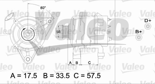 Valeo 437215 - Генератор www.autospares.lv