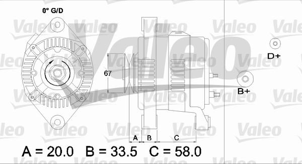 Valeo 437211 - Генератор www.autospares.lv