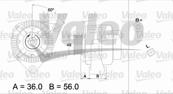 Valeo 437225 - Alternator www.autospares.lv