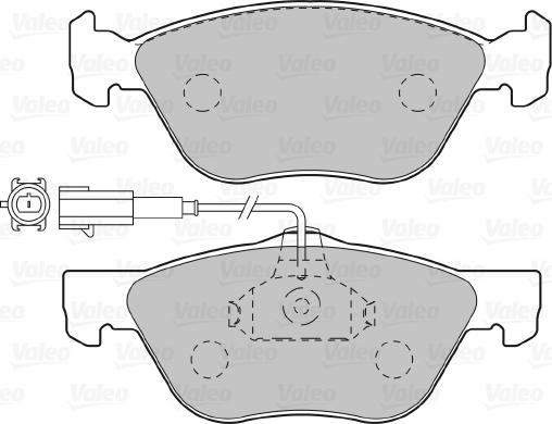 Valeo 598990 - Тормозные колодки, дисковые, комплект www.autospares.lv