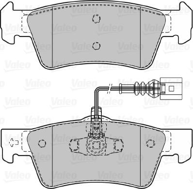 Valeo 598946 - Brake Pad Set, disc brake www.autospares.lv