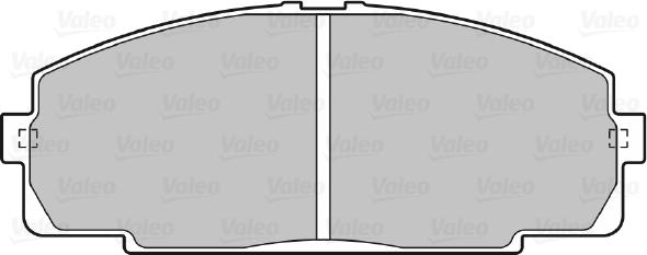 Valeo 670947 - Bremžu uzliku kompl., Disku bremzes www.autospares.lv