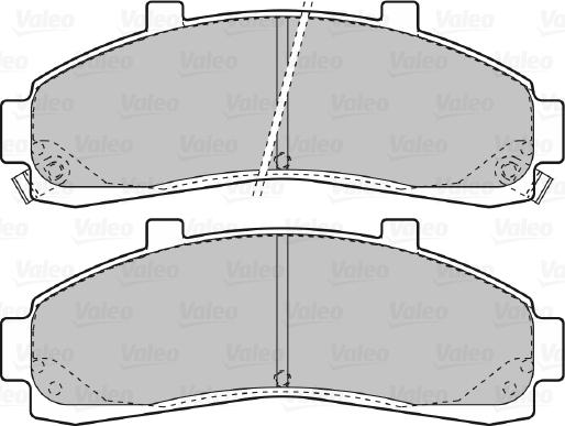 Valeo 598906 - Bremžu uzliku kompl., Disku bremzes www.autospares.lv