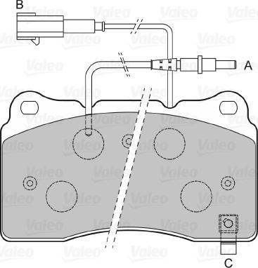 Valeo 598919 - Bremžu uzliku kompl., Disku bremzes www.autospares.lv