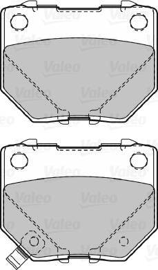 Valeo 598916 - Bremžu uzliku kompl., Disku bremzes autospares.lv