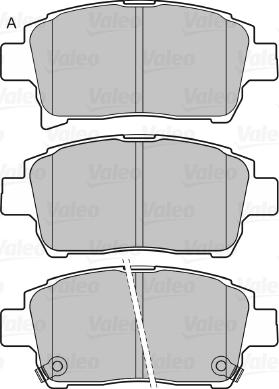 Valeo 598917 - Bremžu uzliku kompl., Disku bremzes www.autospares.lv