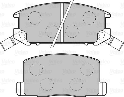 Valeo 598983 - Brake Pad Set, disc brake www.autospares.lv