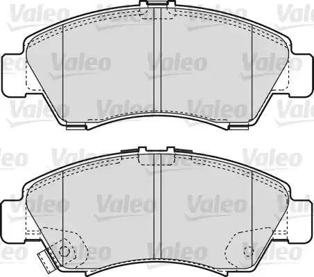 Valeo 598495 - Brake Pad Set, disc brake www.autospares.lv