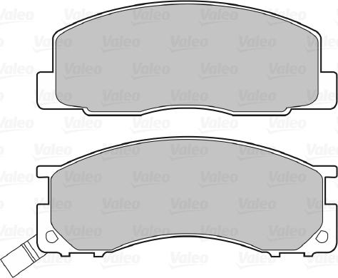 Valeo 598496 - Тормозные колодки, дисковые, комплект www.autospares.lv