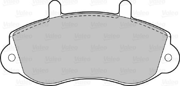 Valeo 598490 - Bremžu uzliku kompl., Disku bremzes www.autospares.lv