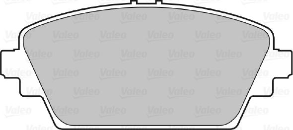 Valeo 598451 - Bremžu uzliku kompl., Disku bremzes www.autospares.lv