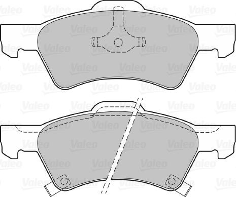 Valeo 598415 - Тормозные колодки, дисковые, комплект www.autospares.lv