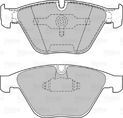 Valeo 598410 - Bremžu uzliku kompl., Disku bremzes www.autospares.lv