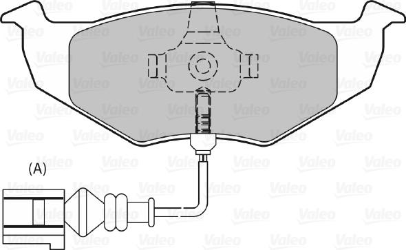 Valeo 598488 - Тормозные колодки, дисковые, комплект www.autospares.lv