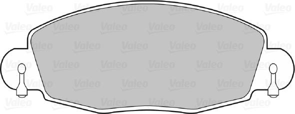 Valeo 598432 - Bremžu uzliku kompl., Disku bremzes www.autospares.lv