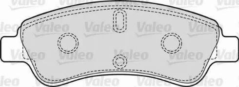 Valeo 598421 - Тормозные колодки, дисковые, комплект www.autospares.lv