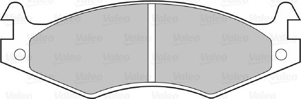 Valeo 598595 - Bremžu uzliku kompl., Disku bremzes www.autospares.lv