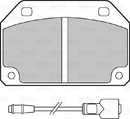 Valeo 598592 - Bremžu uzliku kompl., Disku bremzes www.autospares.lv