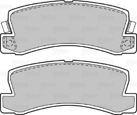 Valeo 598540 - Brake Pad Set, disc brake www.autospares.lv